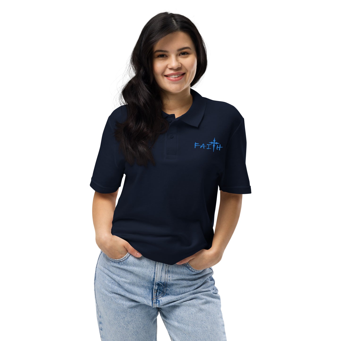 FEMININE FAITH - Unisex pique polo shirt