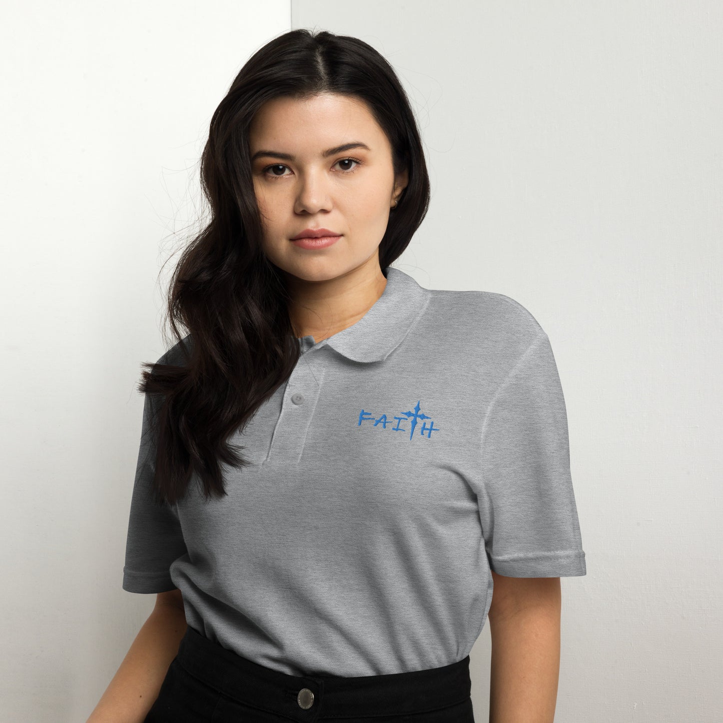 FEMININE FAITH - Unisex pique polo shirt