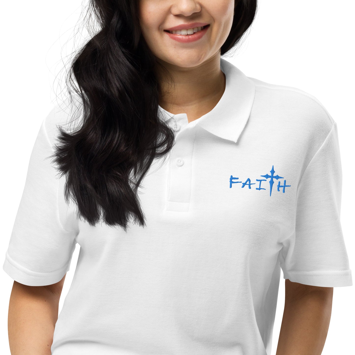 FEMININE FAITH - Unisex pique polo shirt