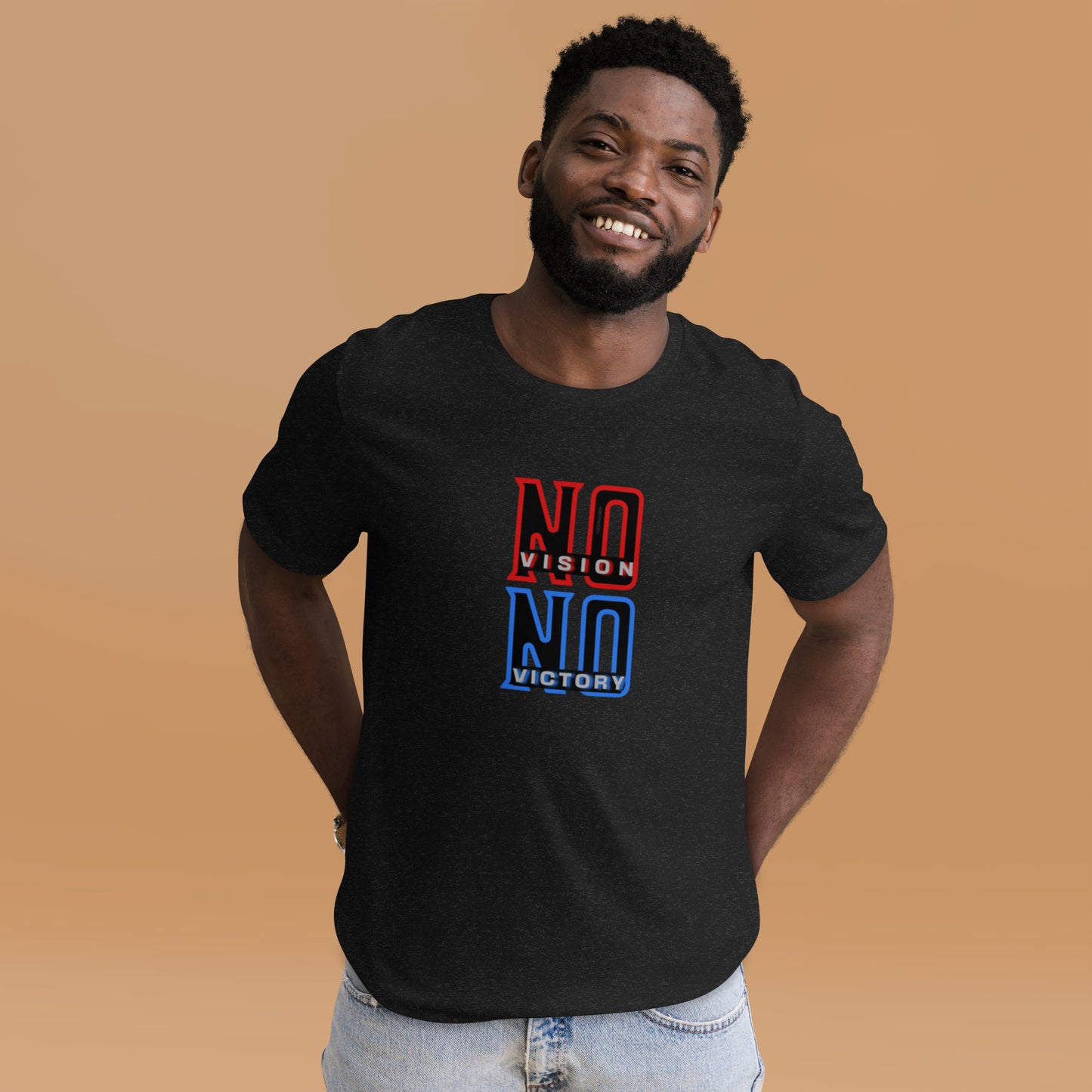 NO VISION, NO VICTORY- Unisex t-shirt