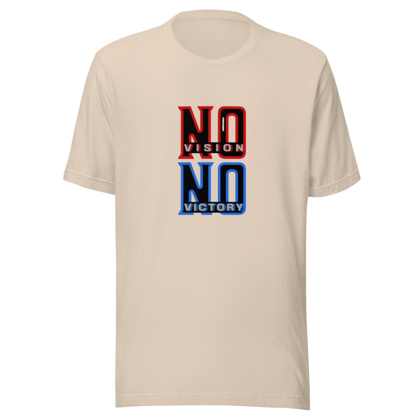 NO VISION, NO VICTORY- Unisex t-shirt