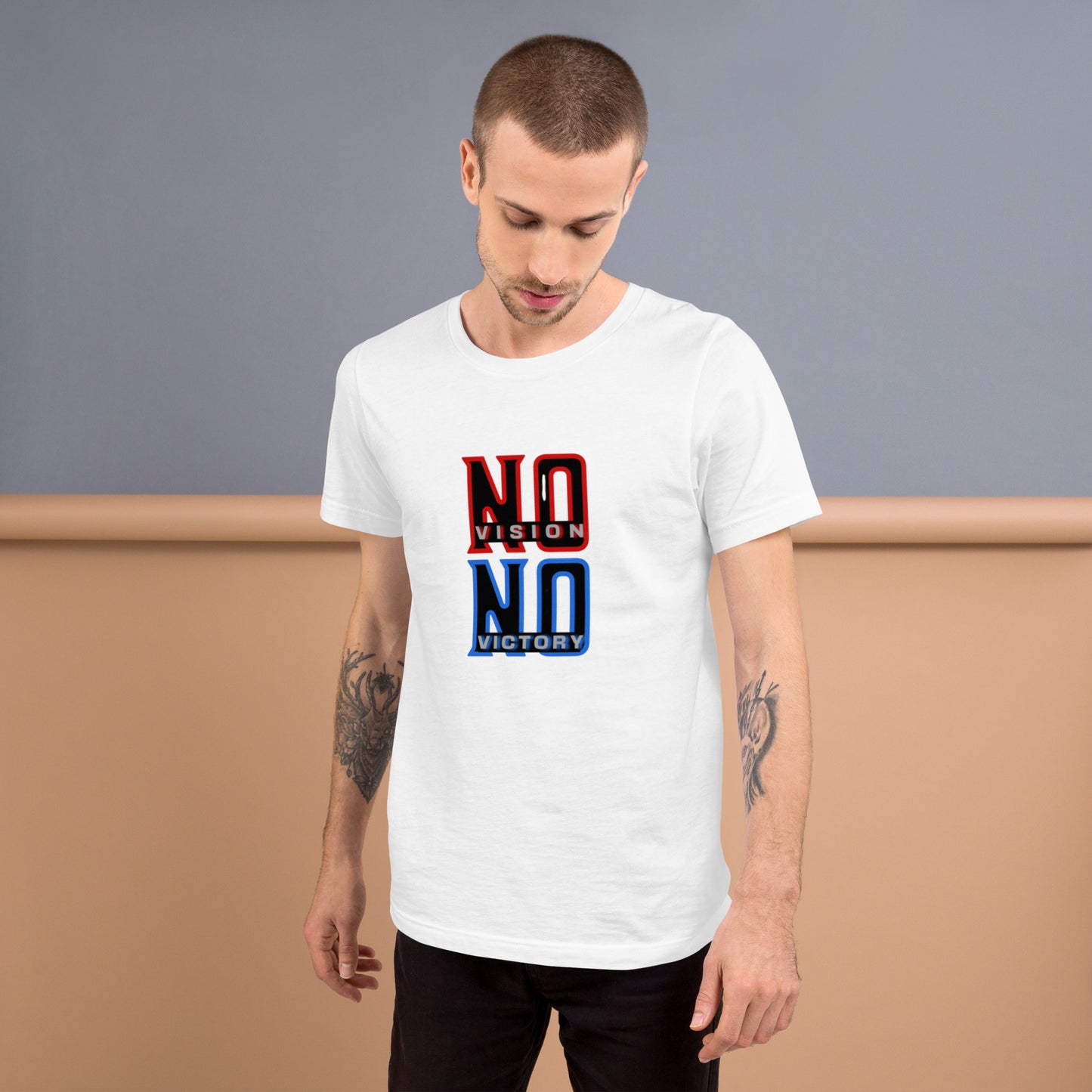 NO VISION, NO VICTORY- Unisex t-shirt