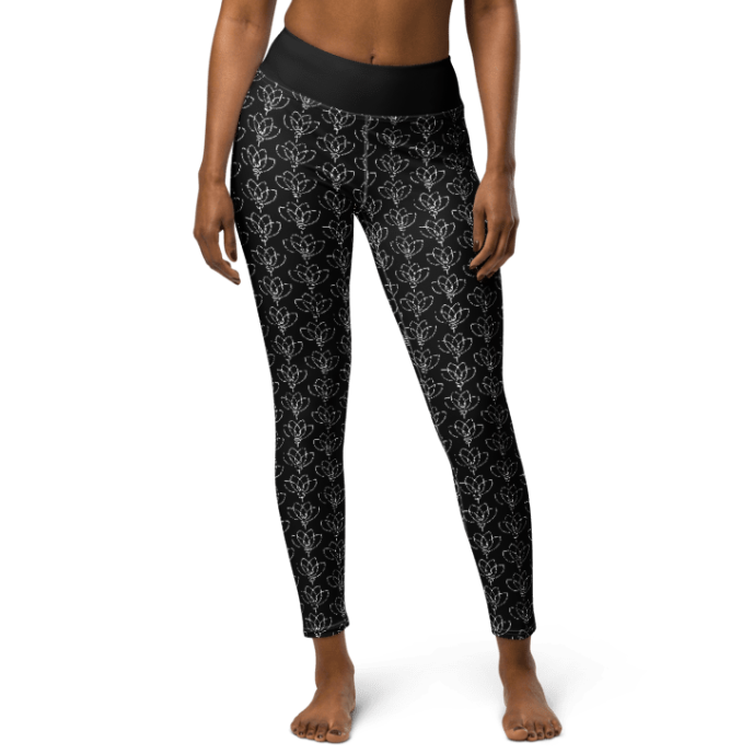 WHITE LOTUS - Yoga Leggings