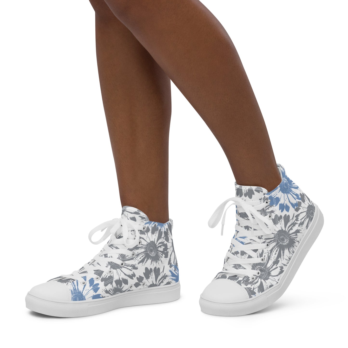 UNIQUE DAISY-Women’s high top canvas shoes