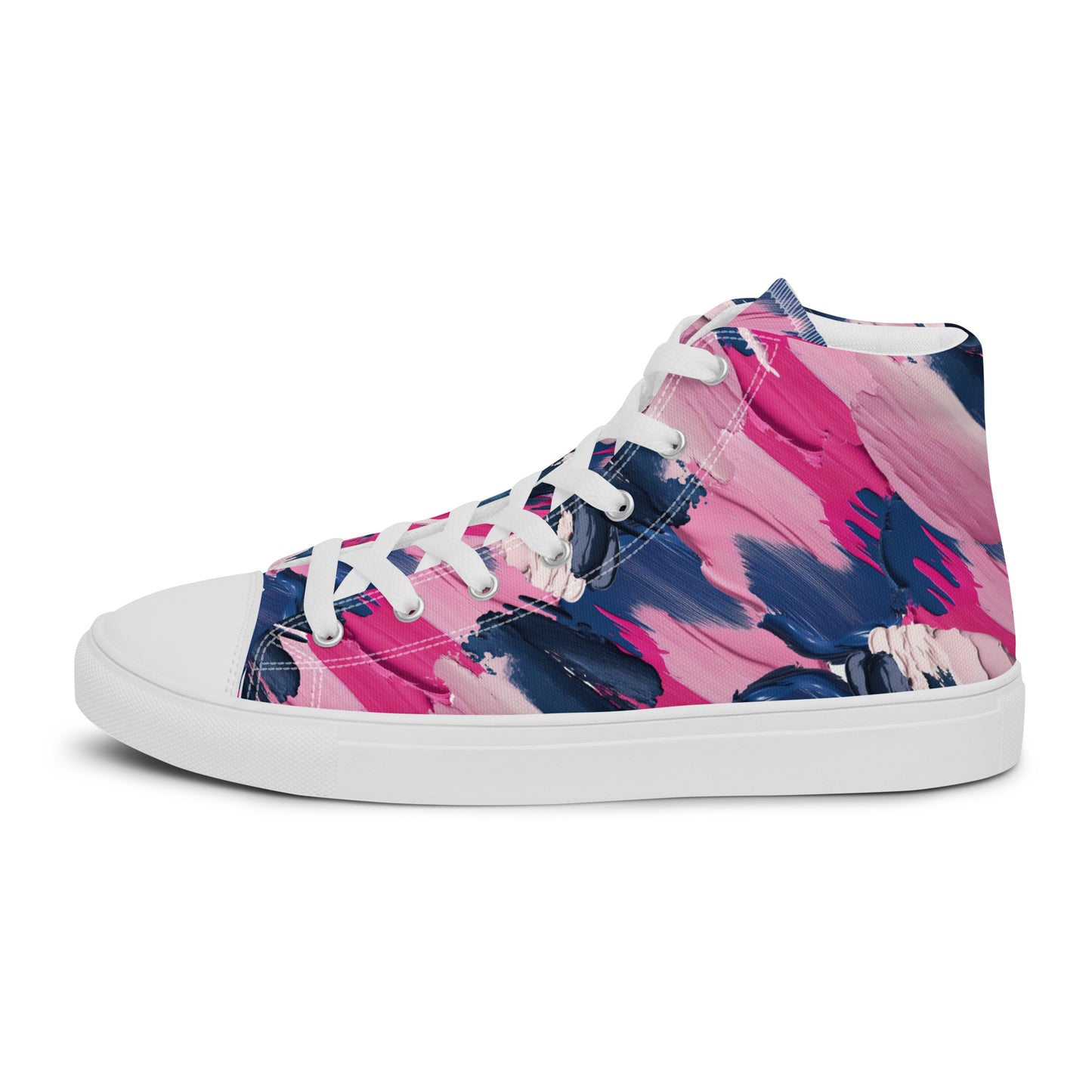 HEART PINK - Women’s high top canvas shoes