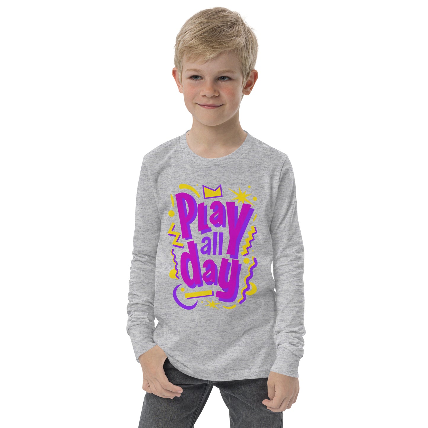 PLAY ALL DAY - Youth long sleeve tee