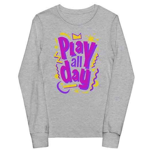 PLAY ALL DAY - Youth long sleeve tee