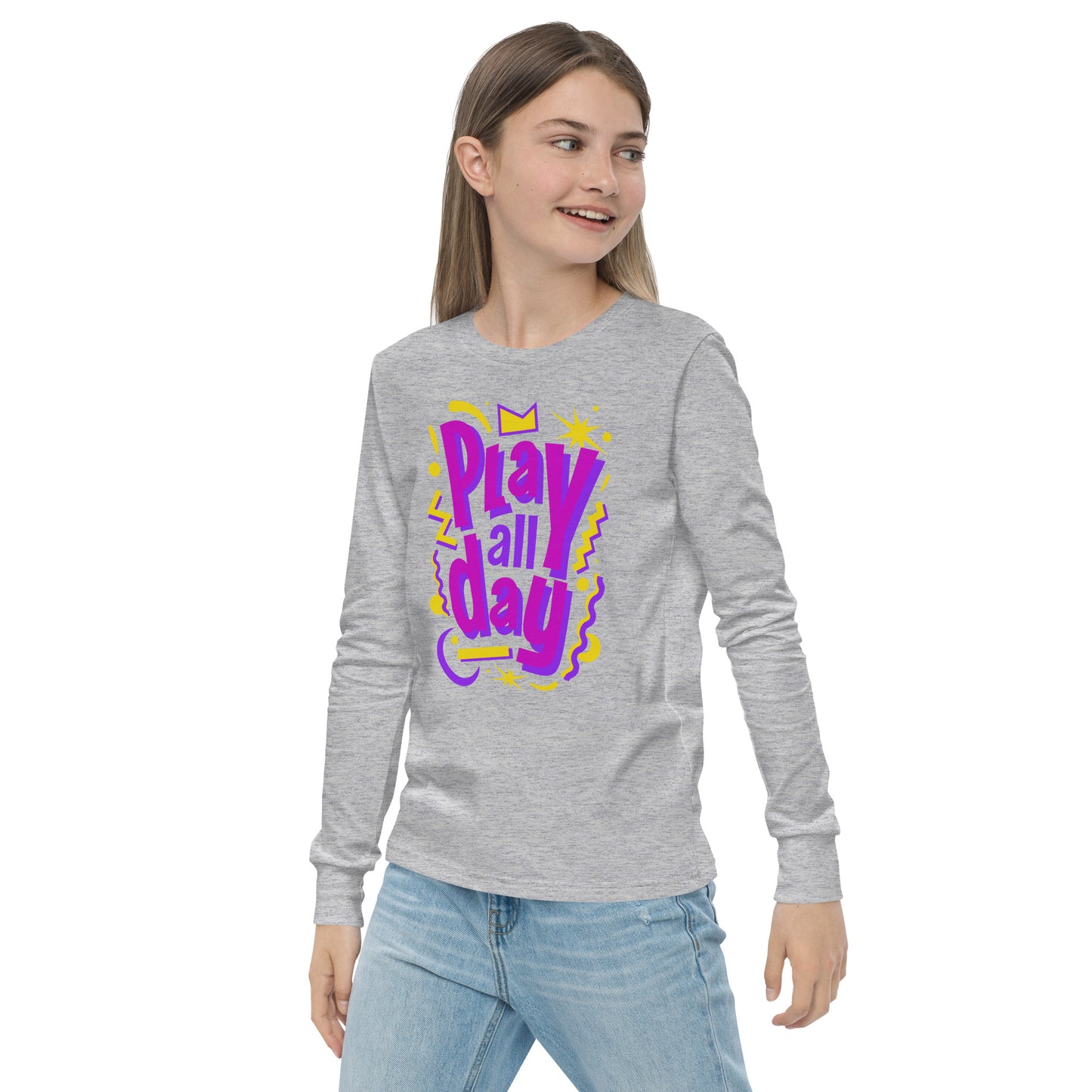 PLAY ALL DAY - Youth long sleeve tee