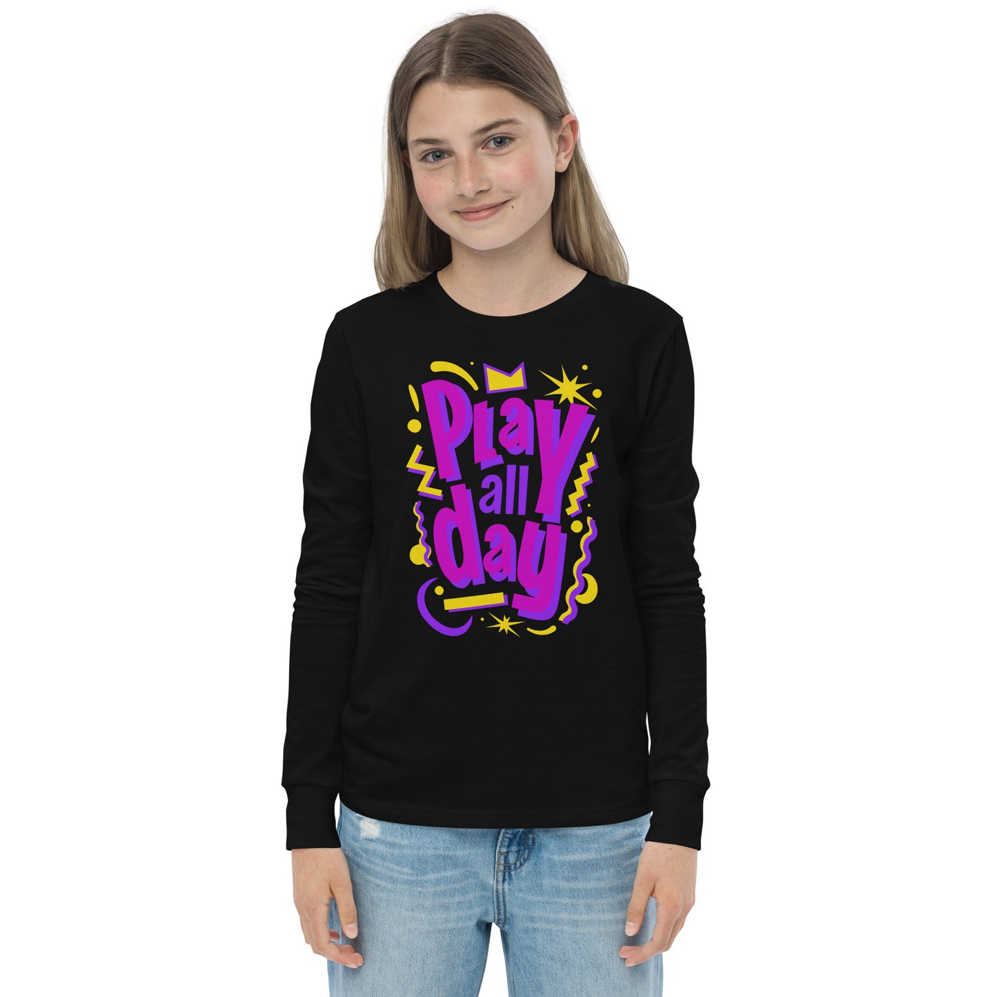 PLAY ALL DAY - Youth long sleeve tee